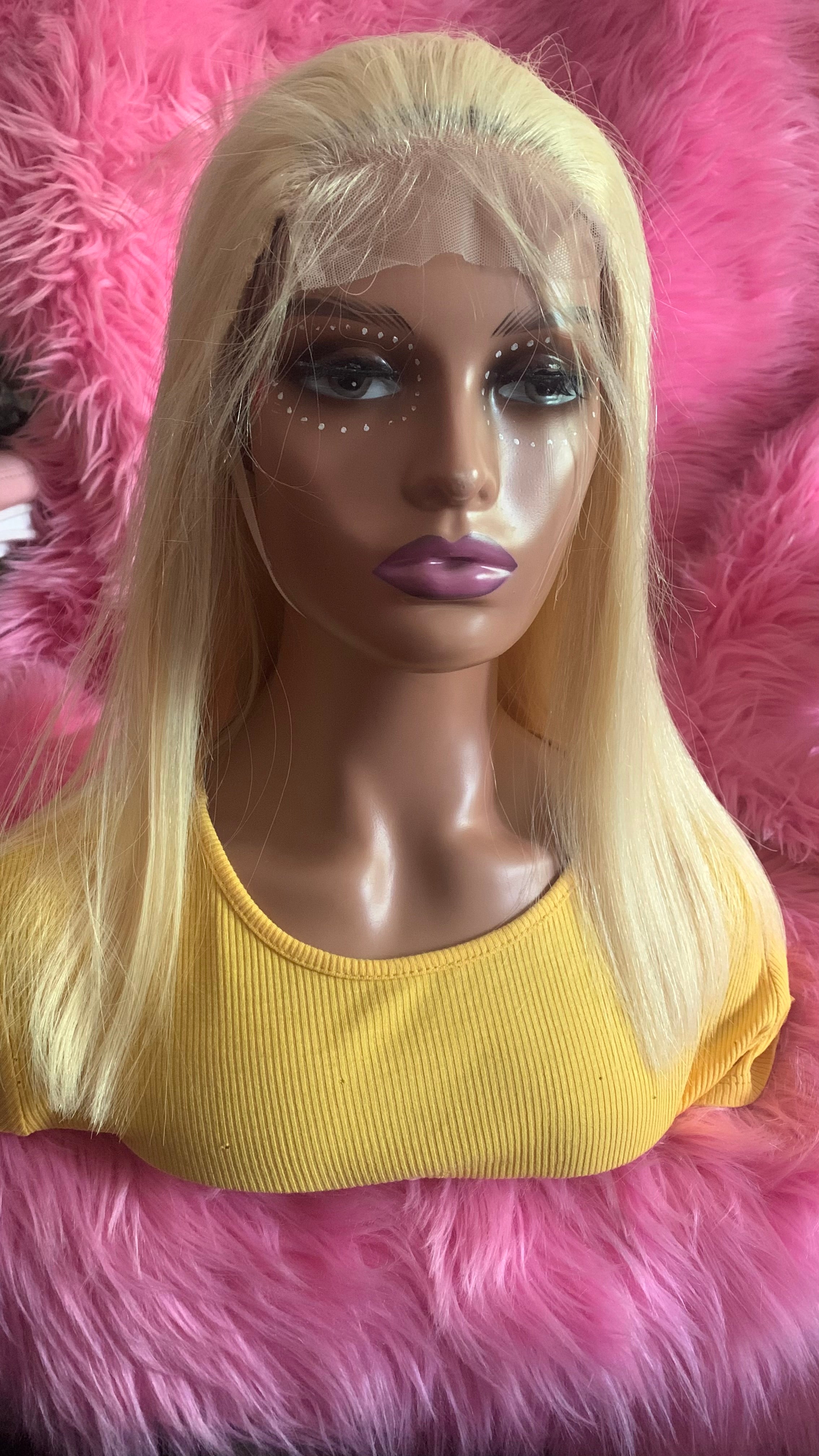 Perruque blonde 16pouces