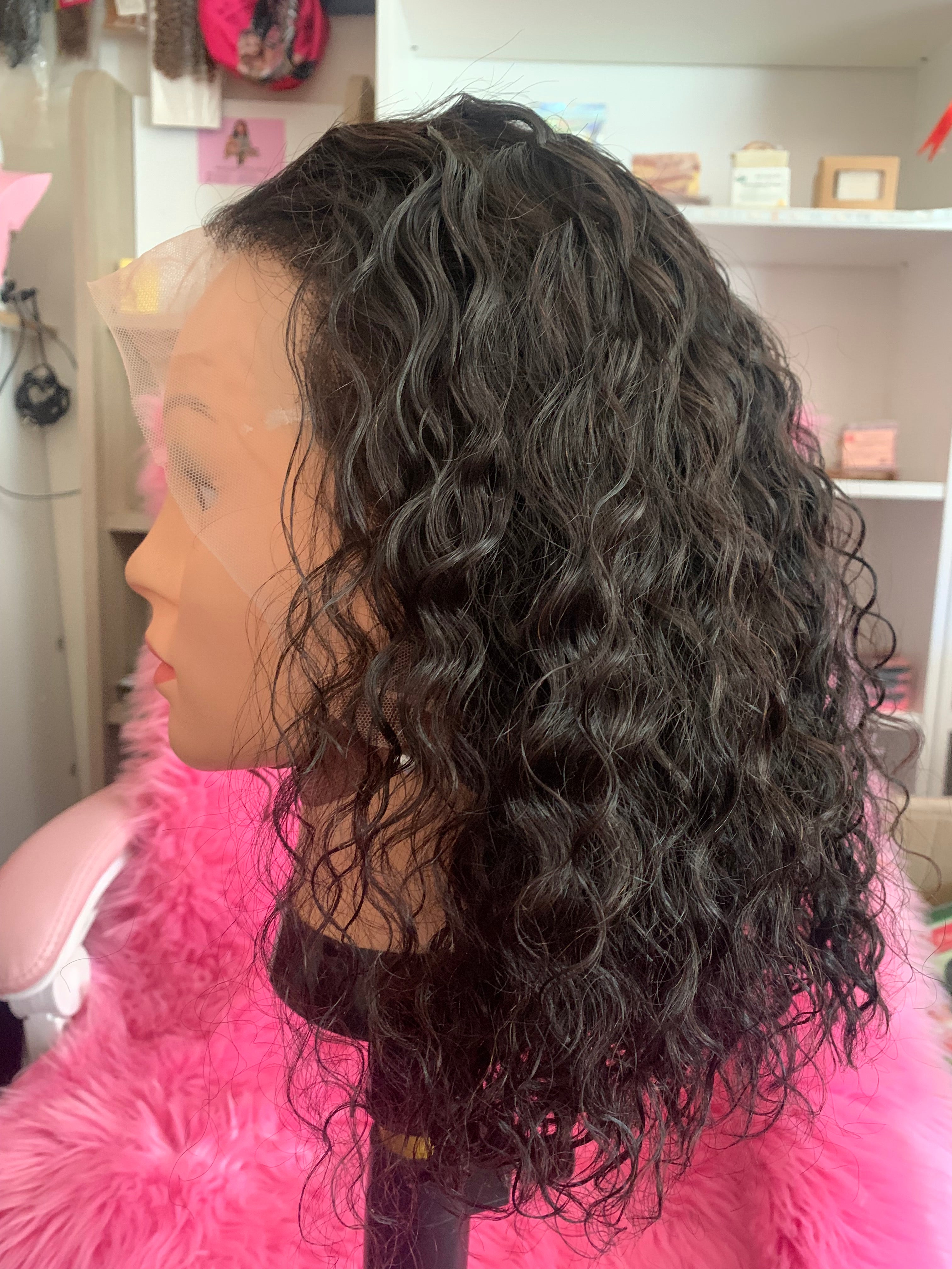 Perruque brésilien bouclé 12pouces