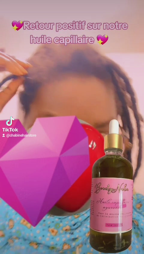 Charger la vidéo : Huile capillaire ayurvedique pousse 🌱 des cheveux