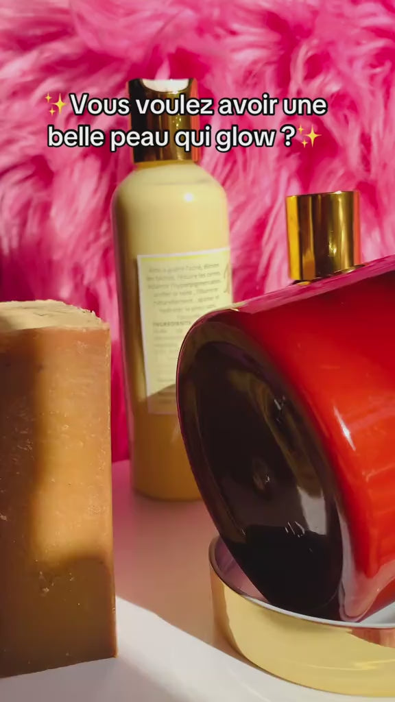 Charger la vidéo : Gamme anti taches à l’huile de curcuma, vitamine C et kojic acid