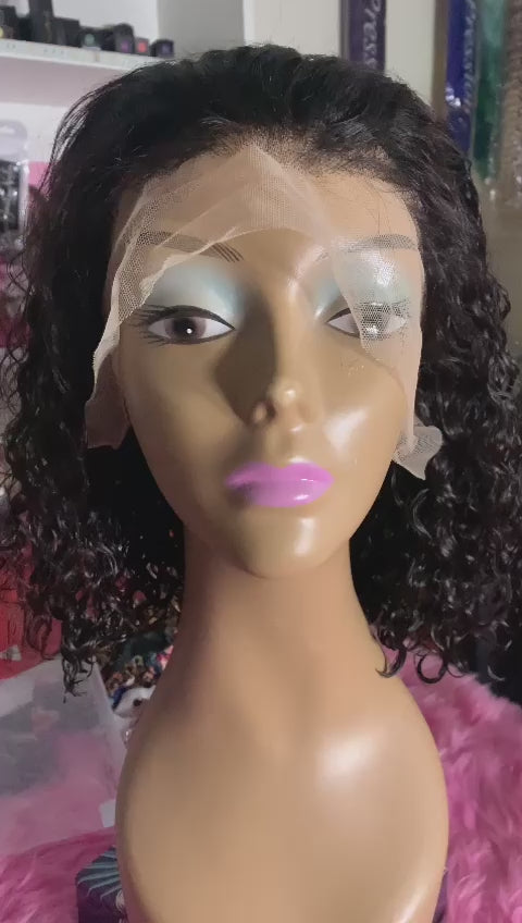 Charger la vidéo : Perruque brésilien bouclé 12pouces