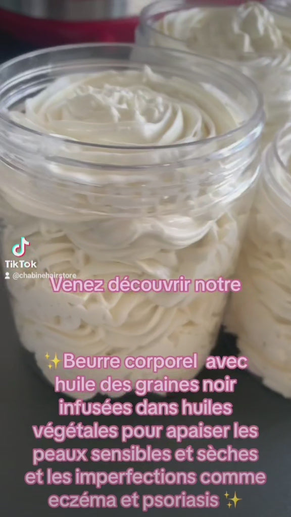 Charger la vidéo : Beurre Corporel fouetté naturel