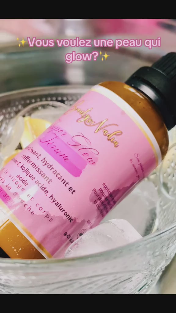 Charger la vidéo : Gamme anti taches à l’huile de curcuma, vitamine C et kojic acid