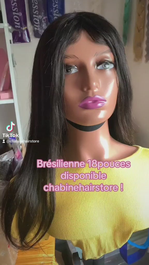 Charger la vidéo : Perruque bresilienne 18pouces