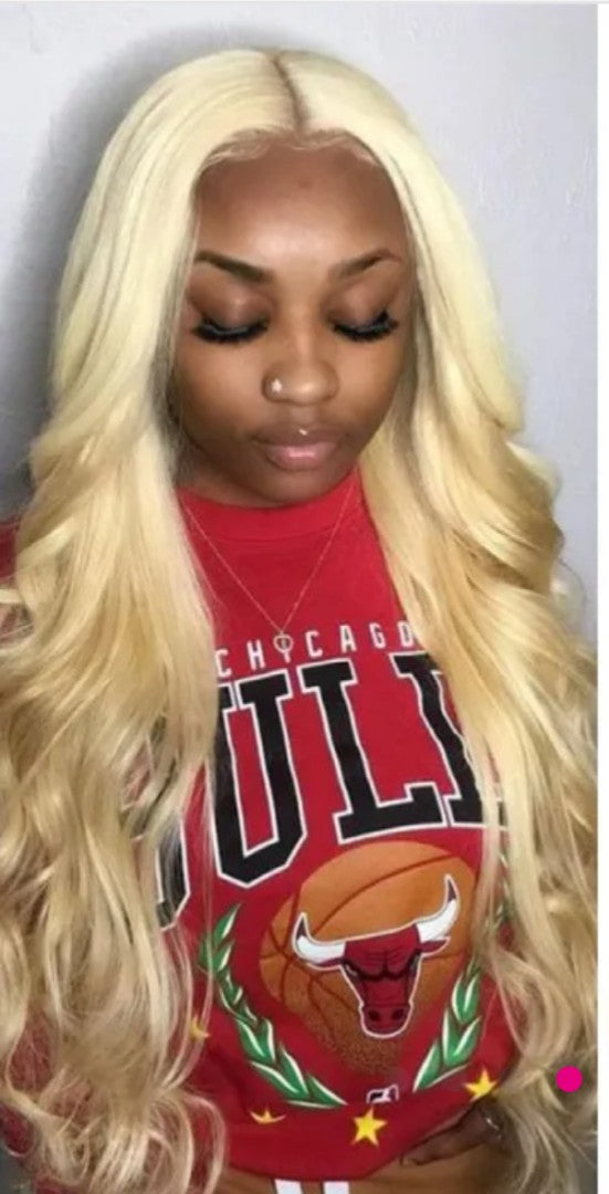 Tissage brésilien  blonde ondulé