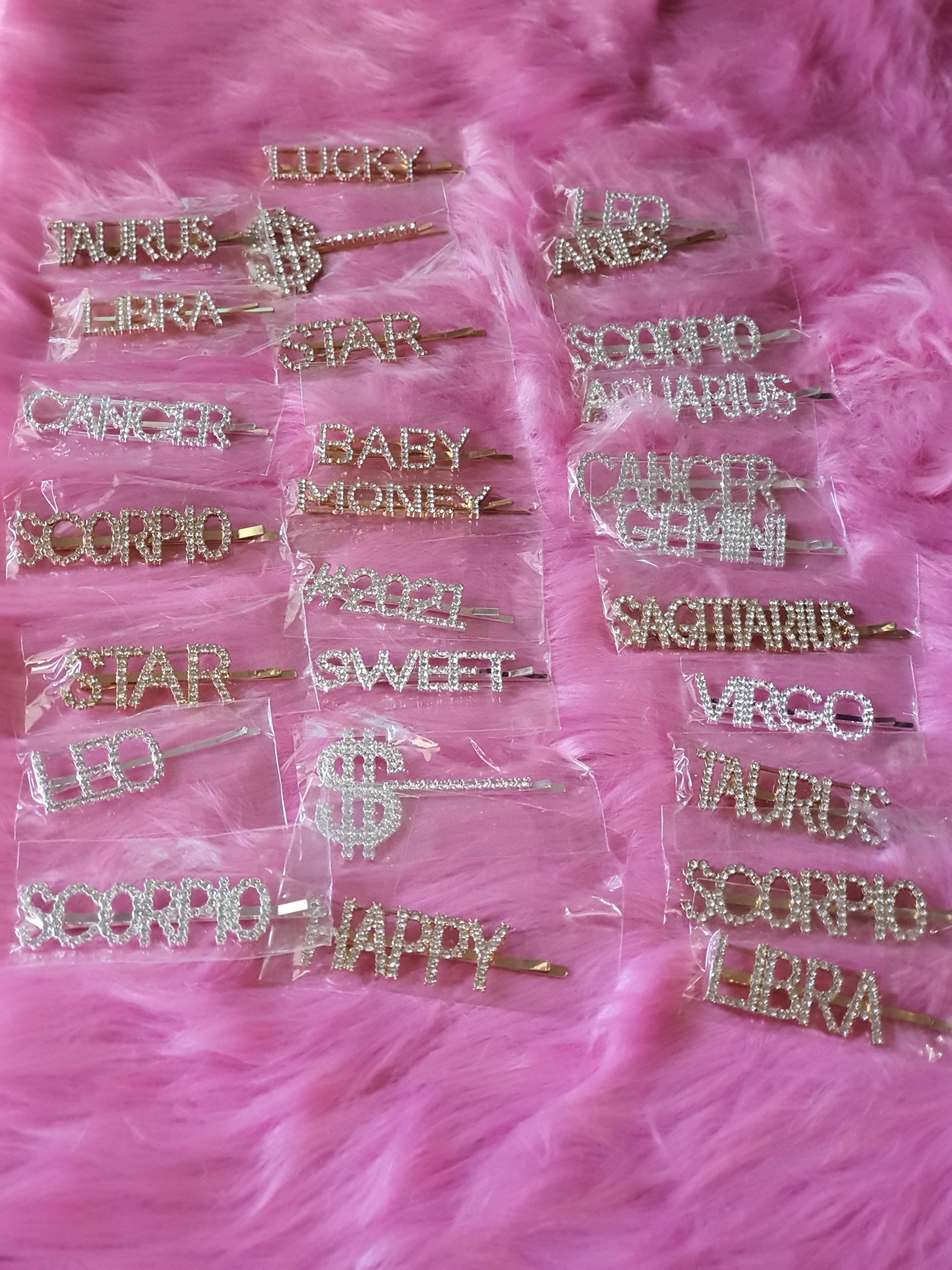 Pinces de cheveux bling-bling