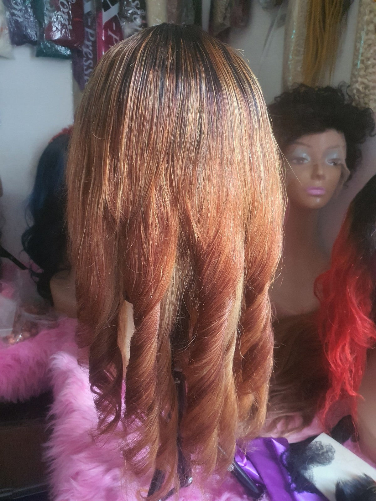 Perruque a lace frontale 18pouces