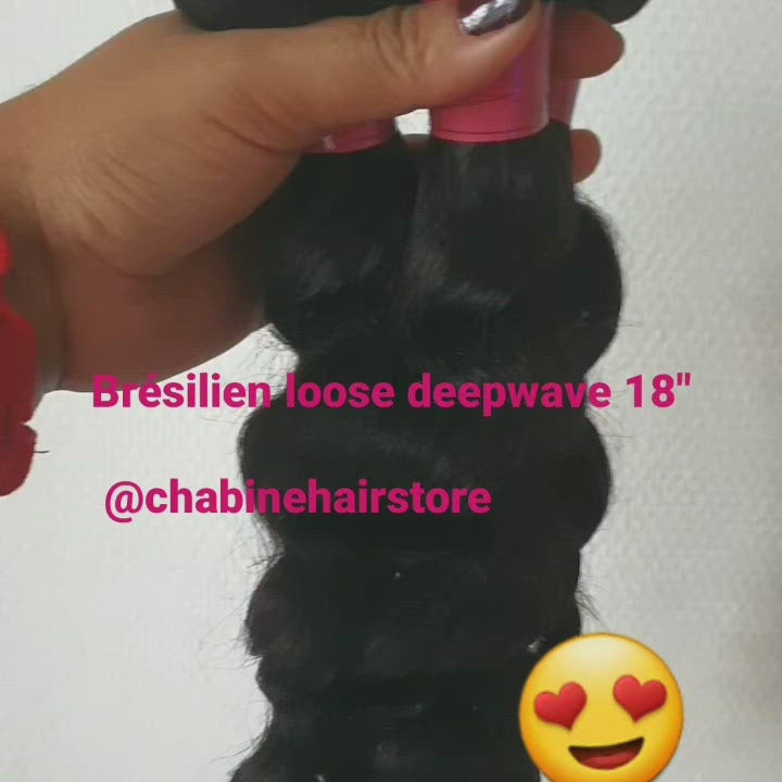 Charger la vidéo : Tissage brésilien loose wave 18 pouces