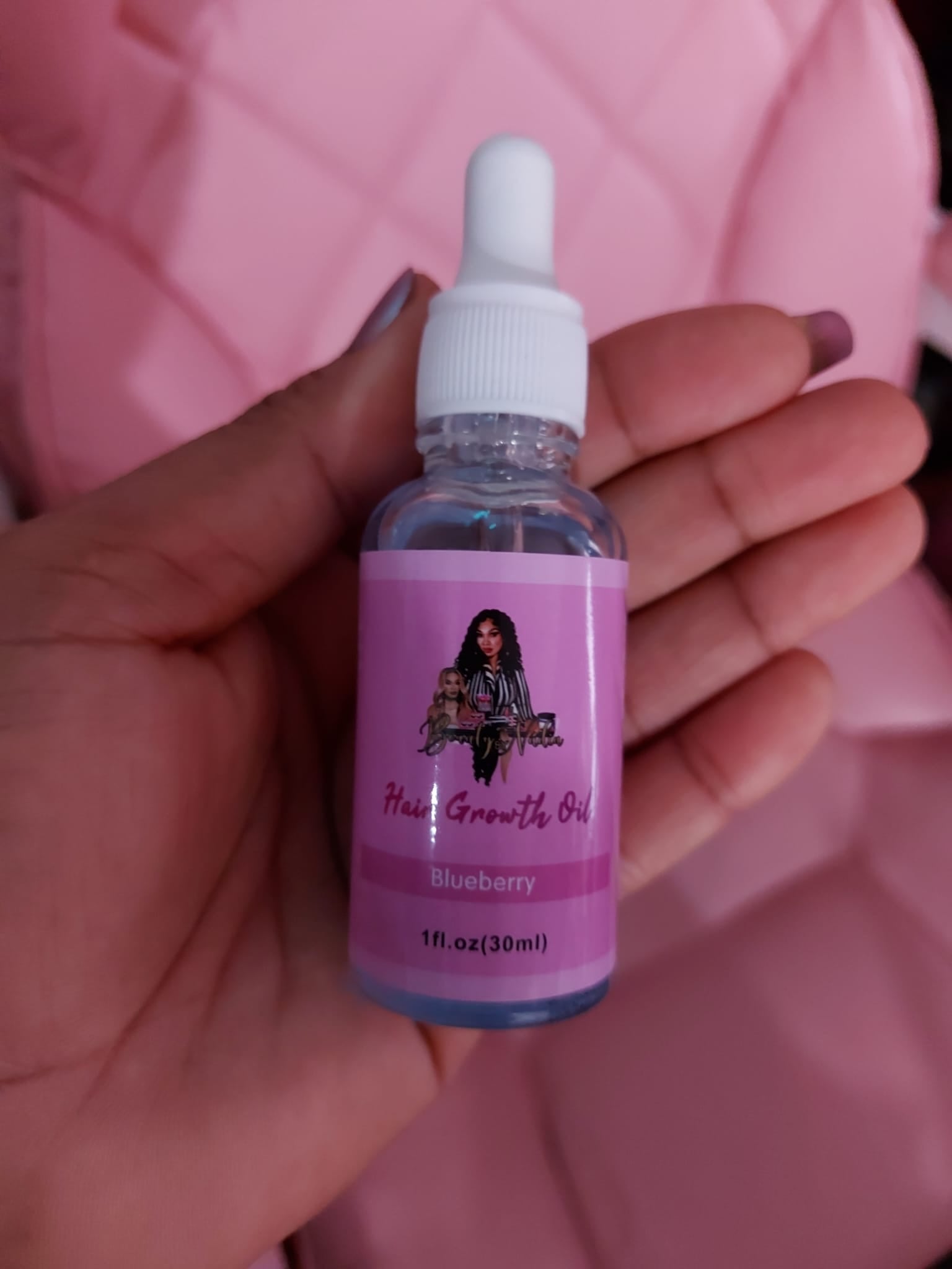 Huile pour croissance des cheveux