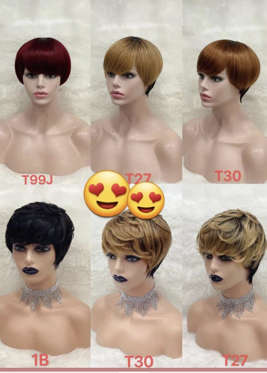 Perruque bob naturel avec frange