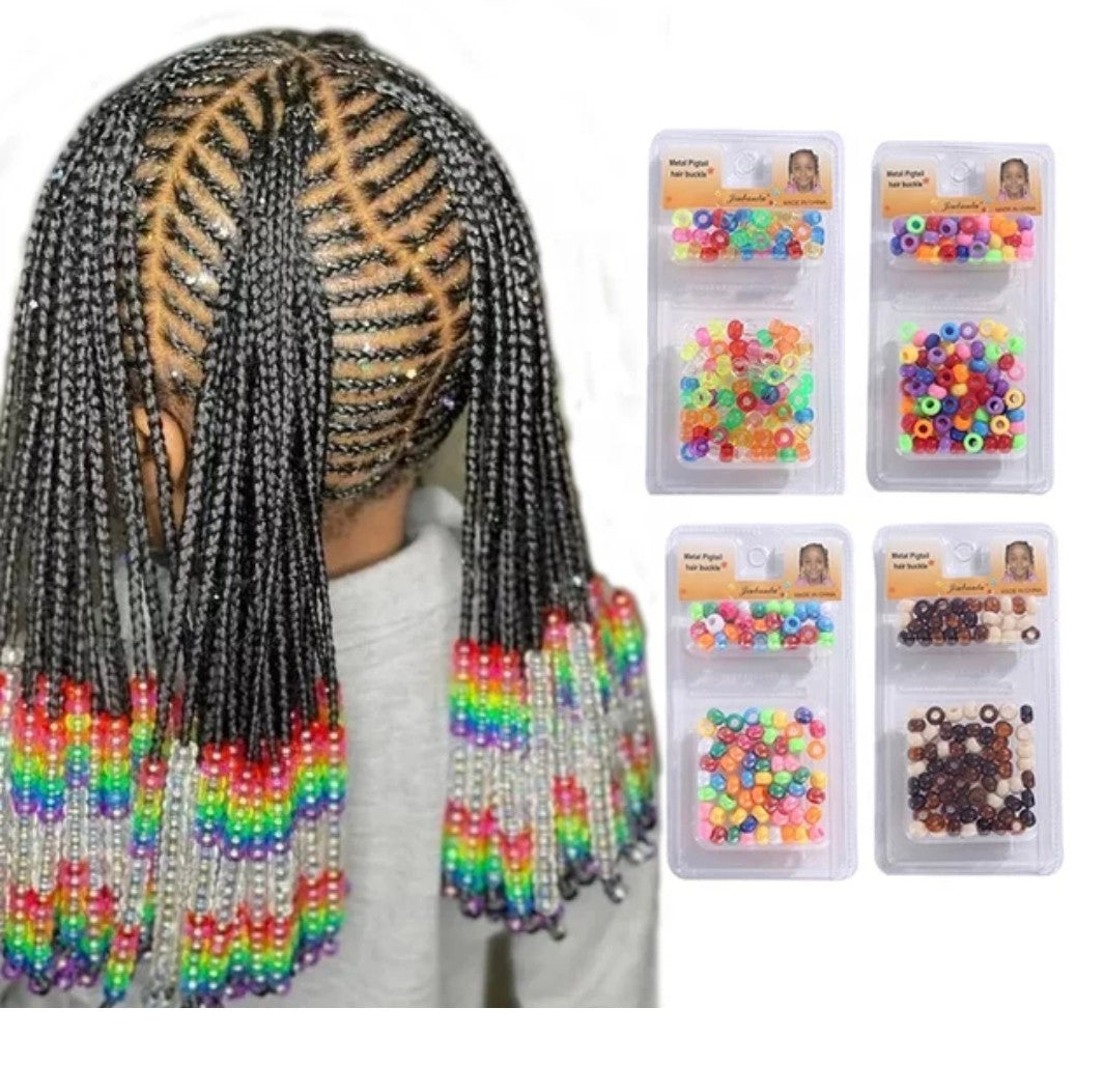Perles des cheveux avec élastiques